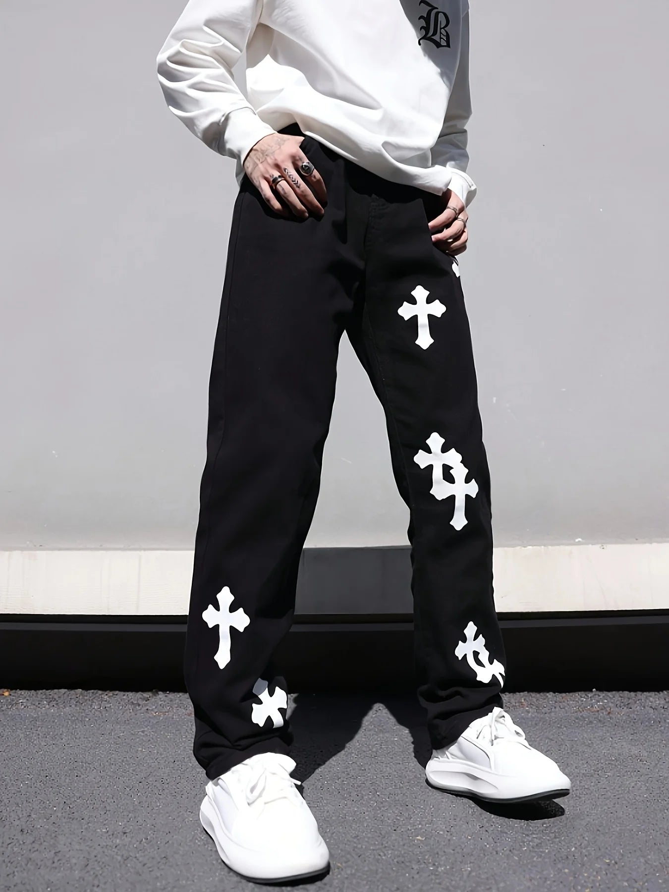 Washed Cross Jeans